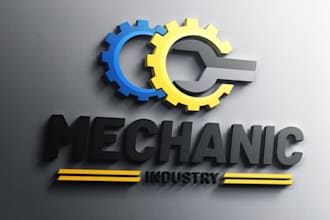design modern business engineering logo fast delivery