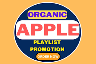 do organic apple playlist promotion for your music