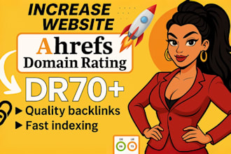 increase domain rating ahrefs dr 70