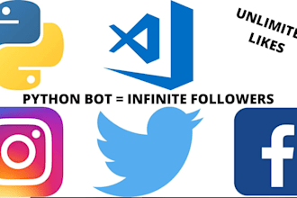 develop live streaming bot, twitch bot tiktok bot youtube live bot with python