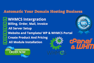 do whmcs automations setup for webhosting