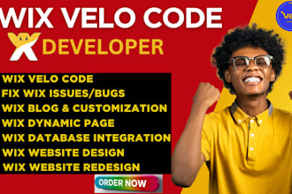 do custom wix velo wix velo code development wix studio velo wix site redesign