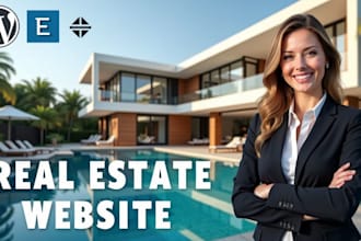 build wordpress real estate website with elementor pro, custom property listing