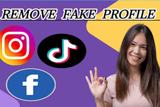 report fake impersonating profiles accounts to facebook instagram tiktok by dmca