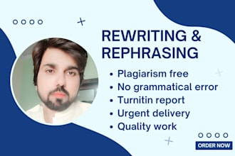 manually rewrite your content to make it plagiarism free and unique