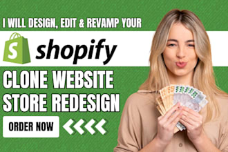redesign shopify store edit clone shopify store revamp shopify store redesign
