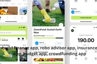 develop crowdfunding app fundraising app finance app insurance app, laundry app