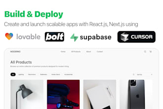 build react next js using lovable, bolt, cursor ai, supabase