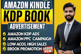create, set up viral amazon kdp ads for ebook marketing