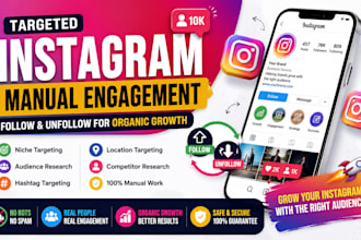 manually follow and unfollow targeted instagram accounts for organic growth