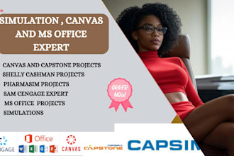do sam cengage, canvas, cashman, pharmasim, capstone ms office simulations