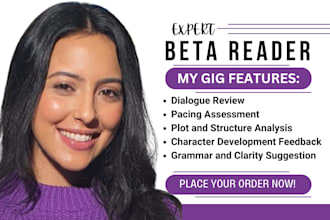 beta read your romance thriller fiction novel memoir self help nonfiction book