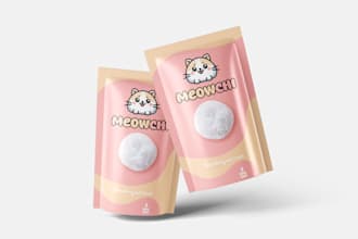 design a cute character logo or mascot for your brand