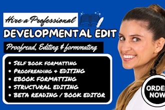 developmental edit, proofread, format self help fiction book editor beta reader