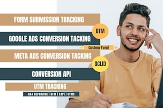 conversion tracking for google ads, facebook, form tracking, conversion API, utm