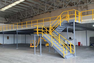 do warehouse and mezzanine plans with structural design