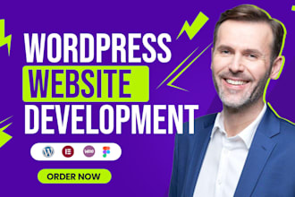 create custom wordpress website design or redesign, business website development