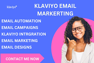 set up klaviyo email automation, develop targeted campaigns