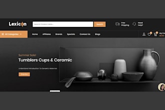 design home gadget shopify store electronics store kitchen utensils website