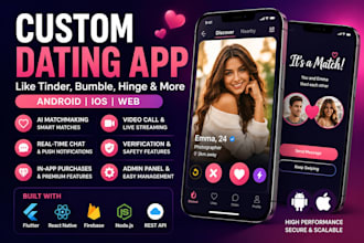 build fix ai dating app tinder clone bumble hinge matchmaking app video chat app