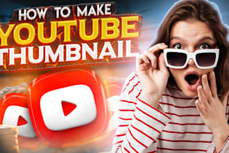 attractive eye catchy youtube thumbnail design