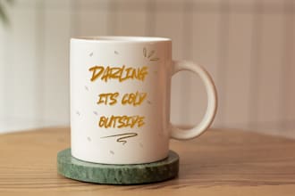 create custom coffee mug, wine glass, water bottle design