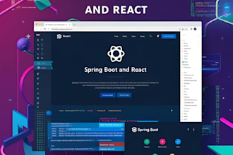 develop web applications using react and spring boot