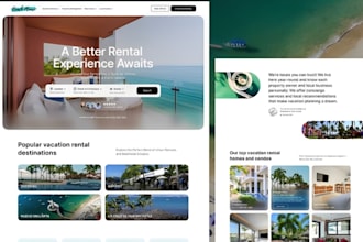 design short term rental, party rental, vacation rental, photo booth website