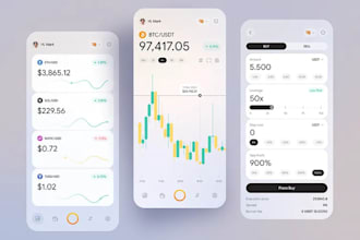 develop crypto trading app, trading app, trading website, exchange website