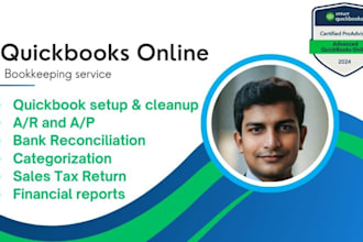 do quickbooks online bookkeeping, setup, clean up and reconciliation