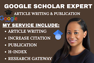 write compelling article for publication, increase google scholar citation