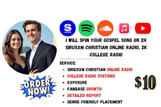 air your gospel music on 200 christian online radio, 2k college radio