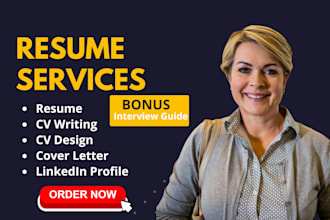 expertly write your CV, resume, cover letter and optimize linkedin