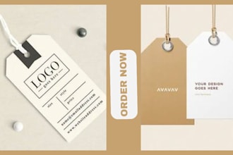 design clothing hang tag custom neck tag label wash care labels