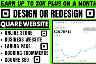 build square business website design square online store square website redesign