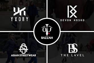 do monogram, music, dj, band, urban clothing, fashion brand and business logo