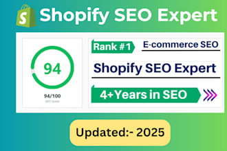 be your shopify SEO expert to boost your rankings