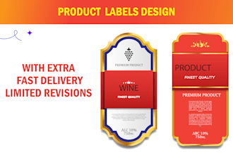 design professional label and packaging for your product