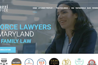 law firm website attorney lawyer solicitor legal notary landing page criminal