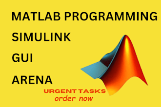 do matlab programming, create gui, and simulink models