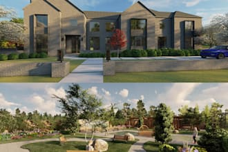 do realistic virtual staging, 2d floor plan, porch, patio, city permit