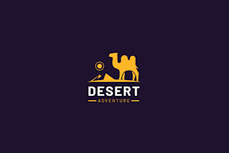 create unique and minimalist camel logo design for your business or project