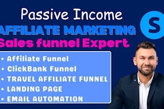 design systeme io sales funnel, clickbank and travel affiliate marketing funnel