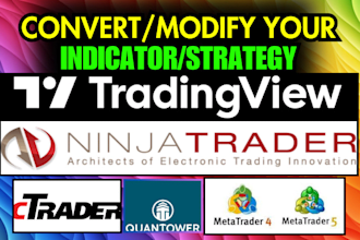 code tradingview pinescript to mt4, mt5, ninjatrader, quantower, ctrader, mql5