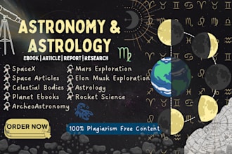 ghostwrite astronomy, astrophysics, cosmology, planetary science ebook article