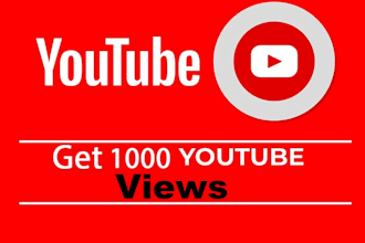 get real 1000 youtube views with organic growth and promotion