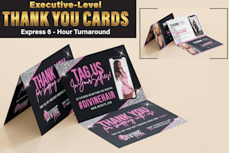 design thank you ,gift voucher, business card , hang tags or bundle wraps