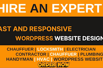 create website for locksmith, handyman, hvac and construction service