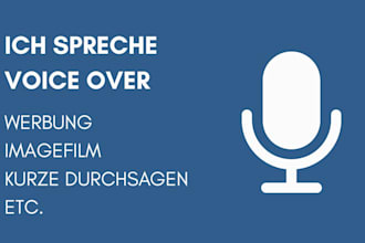 voice over sprecher für alle angelegenheiten