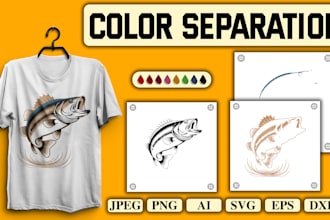 do vector color separation for your screen printing business